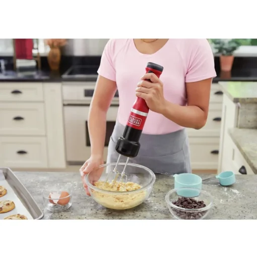 Black & Decker kitchen wand Cordless Blender 4 in1 Kitchen Multi-Tool - Red