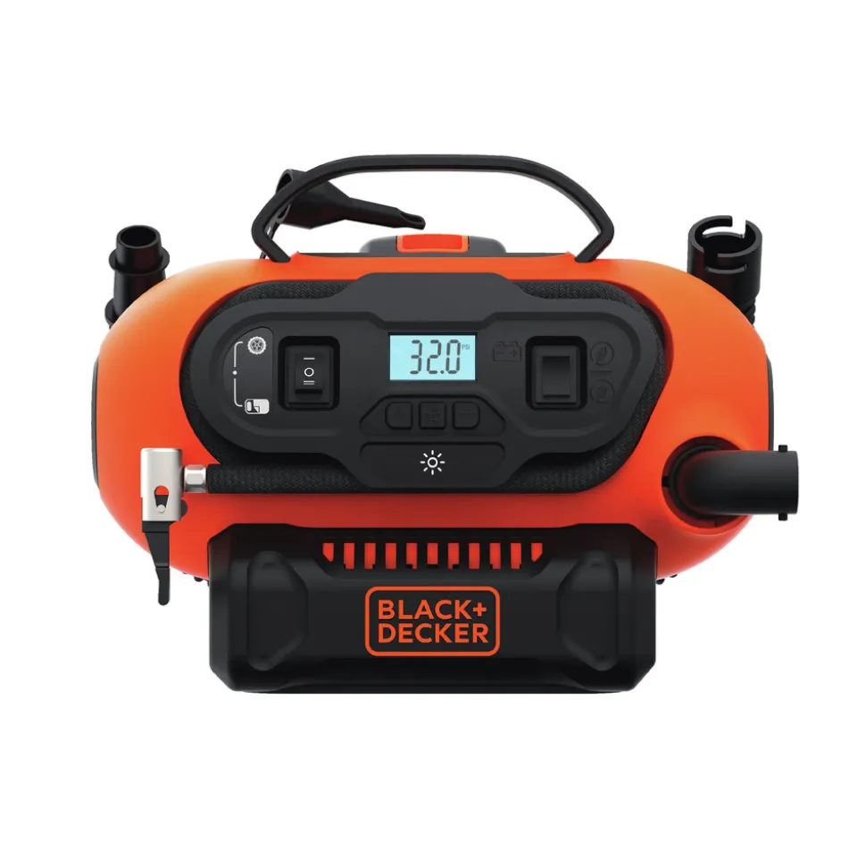 Black & Decker 20V MAX Lithium-Ion Cordless and Corded Power Portable Air Compressor