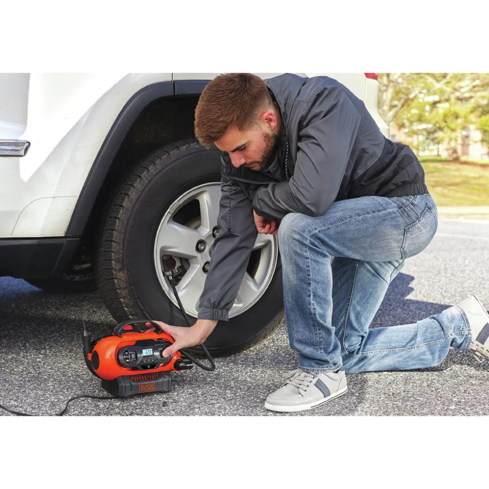 Black & Decker 20V MAX Lithium-Ion Cordless and Corded Power Portable Air Compressor