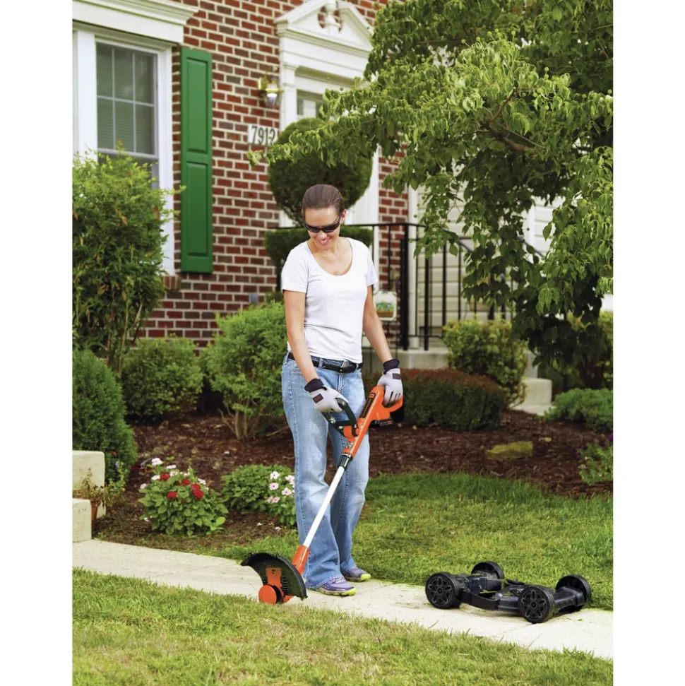 Black & Decker 20V MAX Lithium-Ion 12 in. 3-in-1 Cordless Compact Mower Kit (2 Ah)
