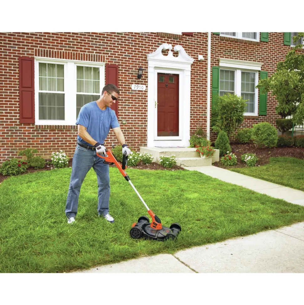 Black & Decker 20V MAX Lithium-Ion 12 in. 3-in-1 Cordless Compact Mower Kit (2 Ah)
