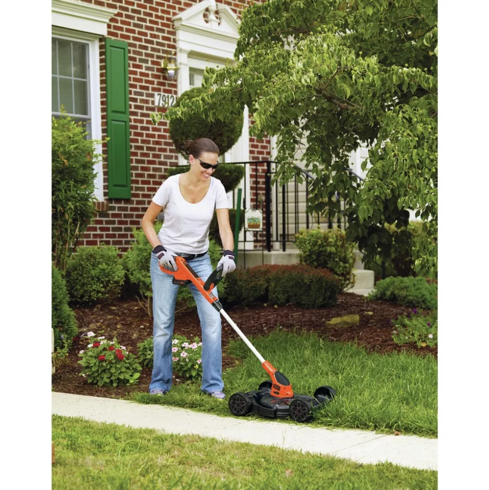 Black & Decker 20V MAX Lithium-Ion 12 in. 3-in-1 Cordless Compact Mower Kit (2 Ah)
