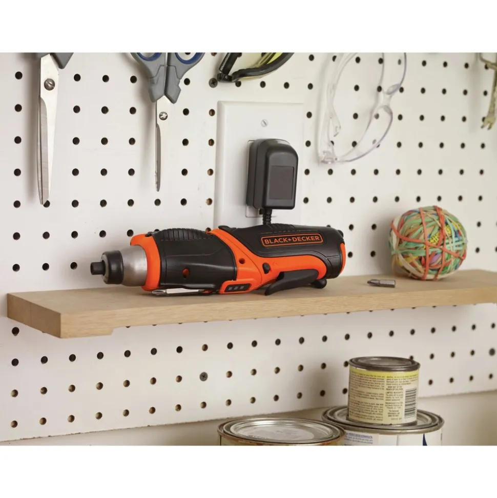 Black & Decker 4V MAX Lithium-Ion Brushed Cordless Screwdriver with Picture-Hanging Kit