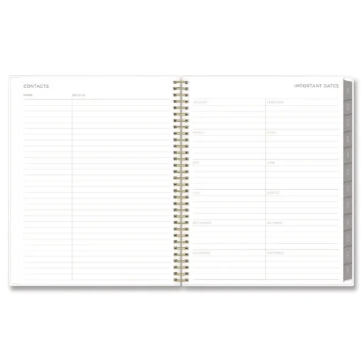 Blue Sky 11 in. x 8.5 in. 12-Month (Jan to Dec): 2026 Mimosa Weekly/Monthly Planner - Floral Artwork, Yellow/Green/White Cover