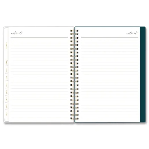Blue Sky 8.63 in. x 5.88 in. 12-Month (Jan to Dec): 2026 Life Note-It Dania Weekly/Monthly Planner - Floral Artwork, Teal/Pink/Blue Cover