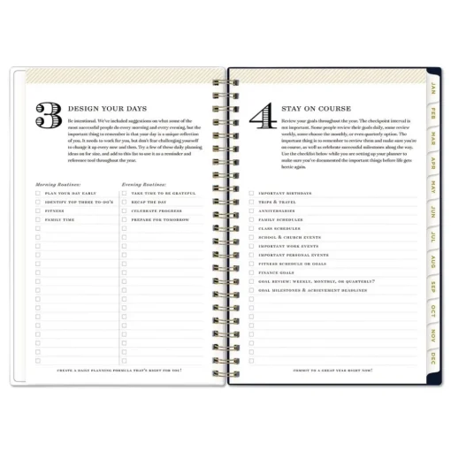 Blue Sky 8 in. x 5 in. 12-Month (Jan-Dec 2026) Day Designer Peyton Weekly/Monthly Planner - Navy Cover