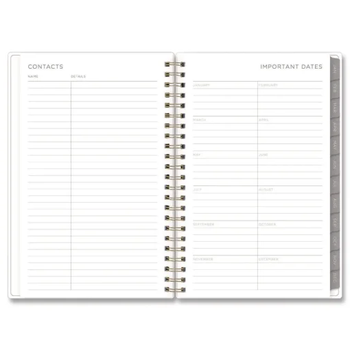 Blue Sky 8 in. x 5 in. 12-Month (Jan to Dec): 2026 Mimosa Weekly/Monthly Planner - Lemon Artwork, Yellow/Green/White Cover