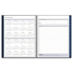 Blue Sky 11 in. x 8.5 in. 12-Month (Jan to Dec): 2026 Passages Weekly Appointment Book and Monthly Planner - Navy Cover