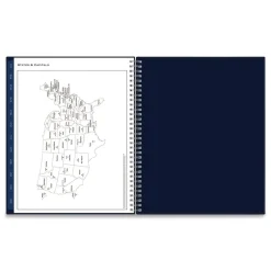 Blue Sky 11 in. x 8.5 in. 12-Month (Jan to Dec): 2026 Passages Weekly Appointment Book and Monthly Planner - Navy Cover