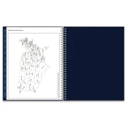 Blue Sky 11 in. x 8.5 in. 12-Month (Jan to Dec): 2026 Passages Weekly/Monthly Planner - Navy Cover
