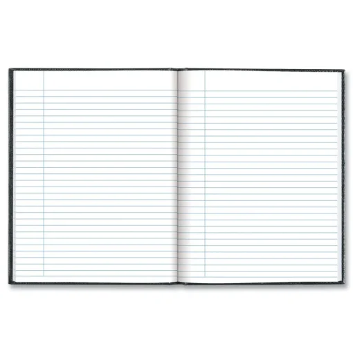 Blueline 9.25 in. x 7.25 in. Sheets Medium/College Rule 1-Subject Executive Notebook - Cool Gray Cover