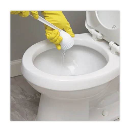Boardwalk 528121 2 in. Cone Toilet Bowl Mop with 10 in. Handle - White (25/Carton)