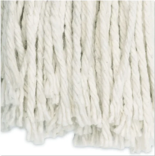 Boardwalk #20 Cut-End Cotton Wet Mop Head - White (12/Carton)