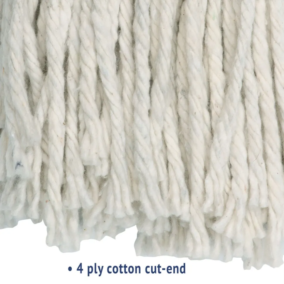 Boardwalk #20 Cut-End Cotton Wet Mop Head - White