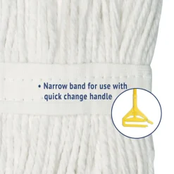 Boardwalk #20 Cut-End Cotton Wet Mop Head - White
