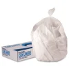 Boardwalk 16 Gallon 0.5 mil 24 in. x 32 in. Perforated Roll Low-Density Waste Can Liners - Clear (500/Carton)