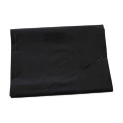 Boardwalk 60 Gallon 1.7 mil 38 in. x 58 in. Flat Pack Linear Low Density Industrial Can Liners - Black (100/Carton)