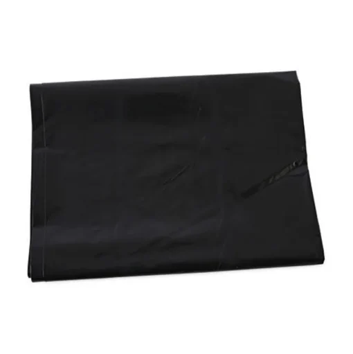 Boardwalk 60 Gallon 1.7 mil 38 in. x 58 in. Flat Pack Linear Low Density Industrial Can Liners - Black (100/Carton)