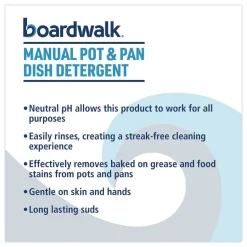 Boardwalk 5 Gallon Manual Pot and Pan Dish Detergent - Fresh Breeze Scent