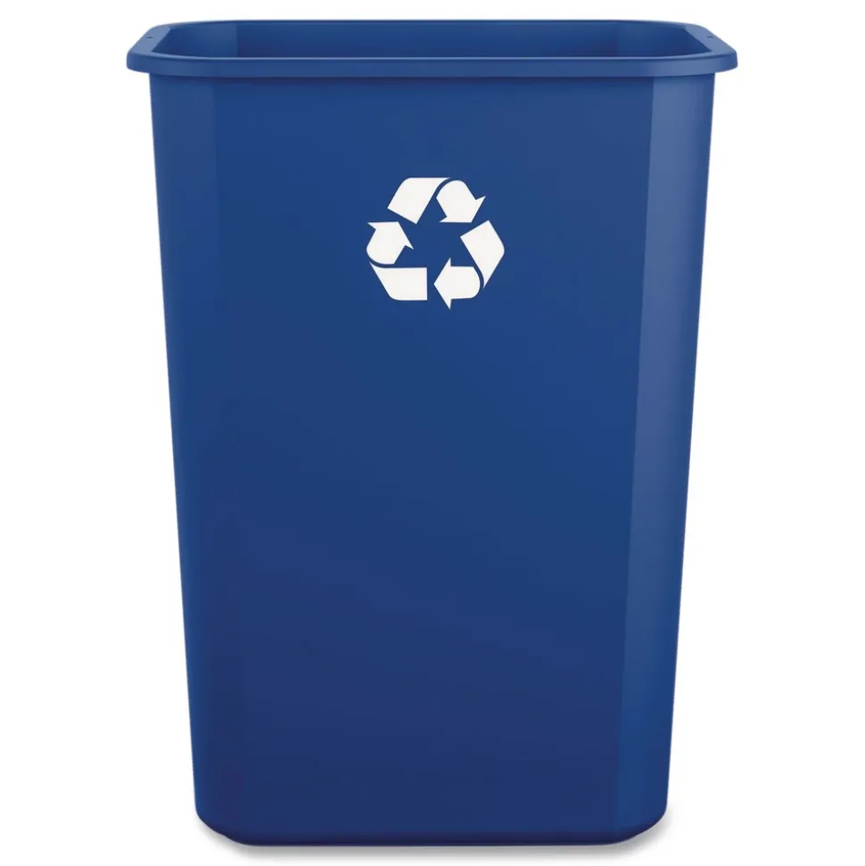 Boardwalk 10 Gallon Polypropylene Recycling Container - Blue