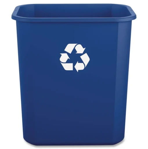 Boardwalk 7 Gallon Polypropylene Recycling Container - Blue