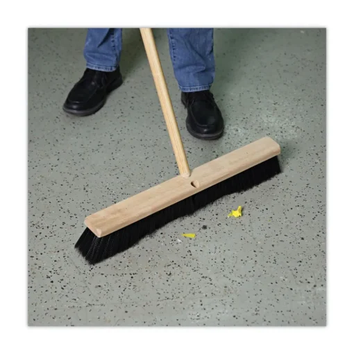 Boardwalk 3 in. Black Polypropylene Bristles 24 in. Brush Floor Brush Head