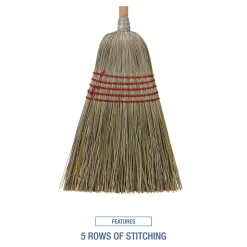 Boardwalk 53-1/2 in. Corn/Fiber Lobby Brooms - Natural (6/Carton)