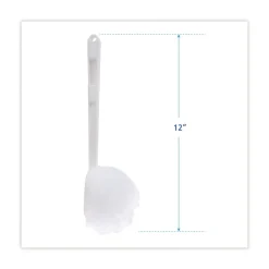 Boardwalk 12 in. Deluxe Plastic Bowl Mop with 2 in. Mop Head - White (25/Carton)