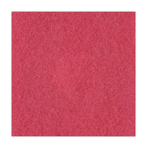 Boardwalk 18 in. Diameter Buffing Floor Pads - Red (5/Carton)