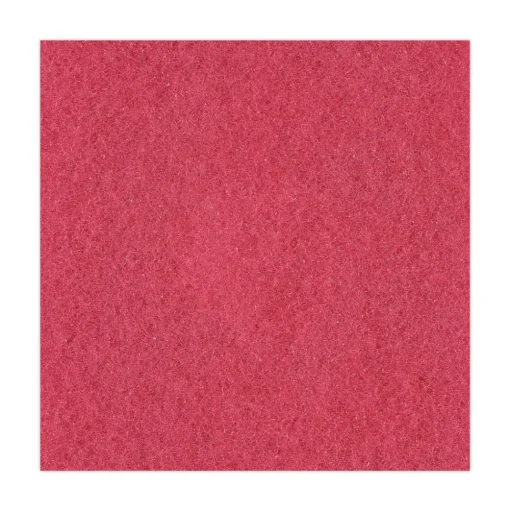 Boardwalk 16 in. Diameter Buffing Floor Pads - Red (5/Carton)