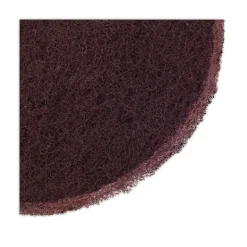 Boardwalk 16 in. Diameter Deep Scrub Pads - Maroon (10/Carton)