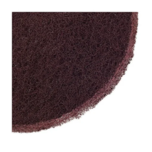 Boardwalk 16 in. Diameter Deep Scrub Pads - Maroon (10/Carton)