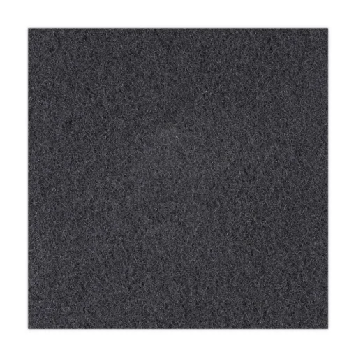 Boardwalk 17 in. Diameter High Performance Stripping Floor Pads - Black (5/Carton)