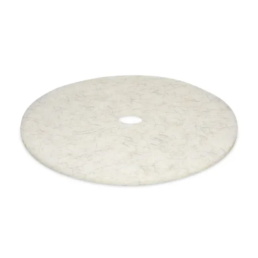Boardwalk 27 in. Diameter Natural Burnishing Floor Pads - White (5/Carton)