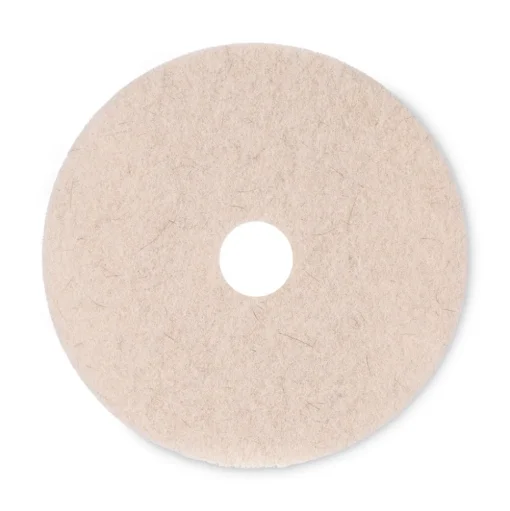 Boardwalk 20 in. Diameter Natural Hog Hair Burnishing Floor Pads - Tan (5/Carton)