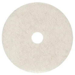 Boardwalk 24 in. Diameter Natural Burnishing Floor Pads - White (5/Carton)
