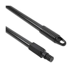 Boardwalk 1 in. Diameter x 60 in. Fiberglass Broom Handle Nylon Plastic Threaded End - Black
