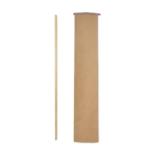 Boardwalk 0.94 in. Diameter x 54 in. Lacquered Hardwood Threaded End Broom Handle - Natural