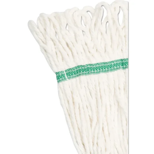 Boardwalk 5 in. Super Loop Cotton/Synthetic Fiber Wet Mop Head - Medium, White