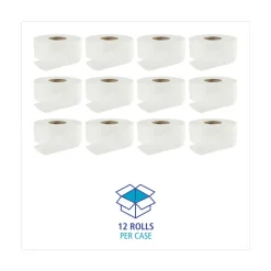 Boardwalk 3.2 in. x 525 ft. 2 Ply Septic Safe Jumbo Roll Bathroom Tissue - White (12/Carton)