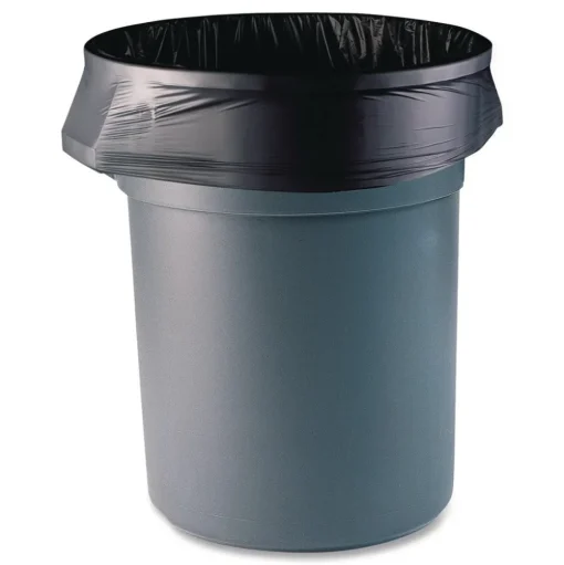 Boardwalk 38 in. x 60 in. 60 gal. 22 mic High-Density Can Liners - Black (150/Carton)