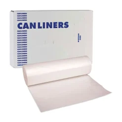 Boardwalk 38 in. x 58 in. 60 gal. 19 mic High-Density Can Liners - Natural (150/Carton)