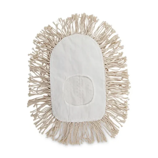 Boardwalk 17.5 in. x 13.5 in. Cotton Wedge Dust Mop Head - White