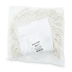 Boardwalk 12 in. x 5 in. Cotton Dust Mop Head - White