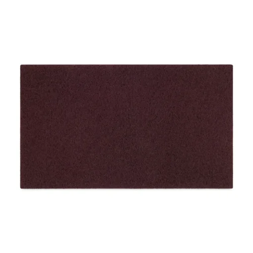 Boardwalk 28 in. x 14 in. Deep Scrub Pads - Maroon (10/Carton)