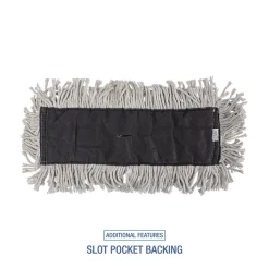 Boardwalk 18 in. x 5 in. Disposable Cotton Dust Mop Head