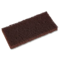 Boardwalk 4.62 in. x 10 in. Heavy-Duty Utility Pad - Brown (10/Carton)