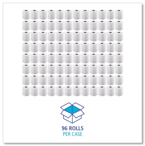 Boardwalk 4.5 in. x 4.5 in. 2-Ply Septic Safe Toilet Tissue - White (96/Carton)