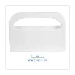 Boardwalk 16 in. x 3 in. x 11.5 in. Toilet Seat Cover Dispenser - White (2/Box)