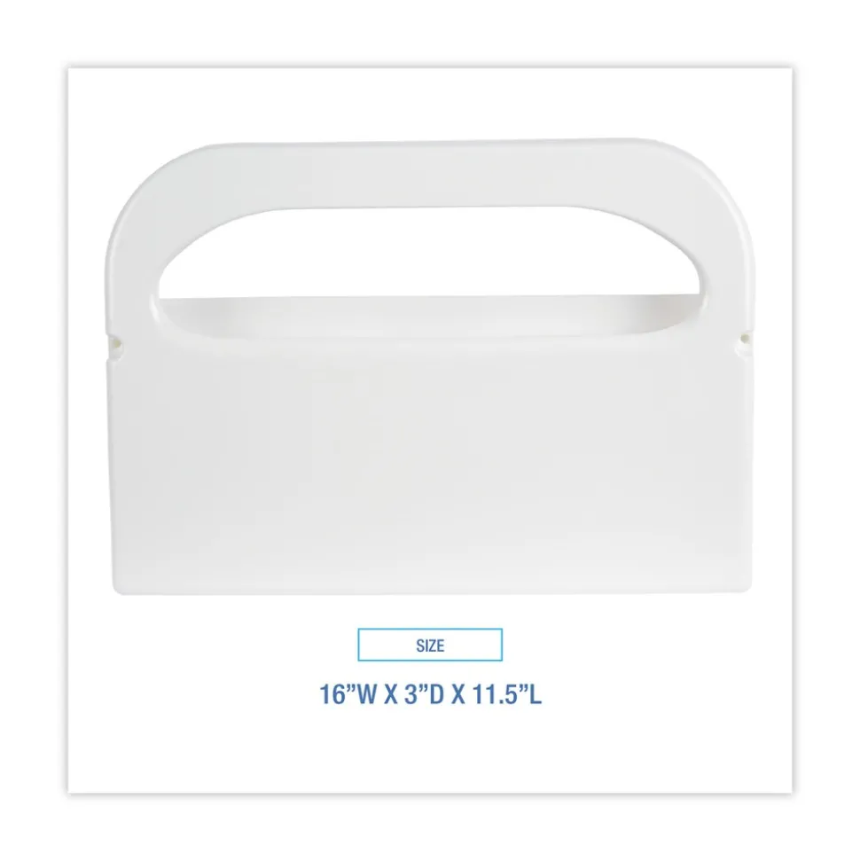 Boardwalk 16 in. x 3 in. x 11.5 in. Toilet Seat Cover Dispenser - White (2/Box)